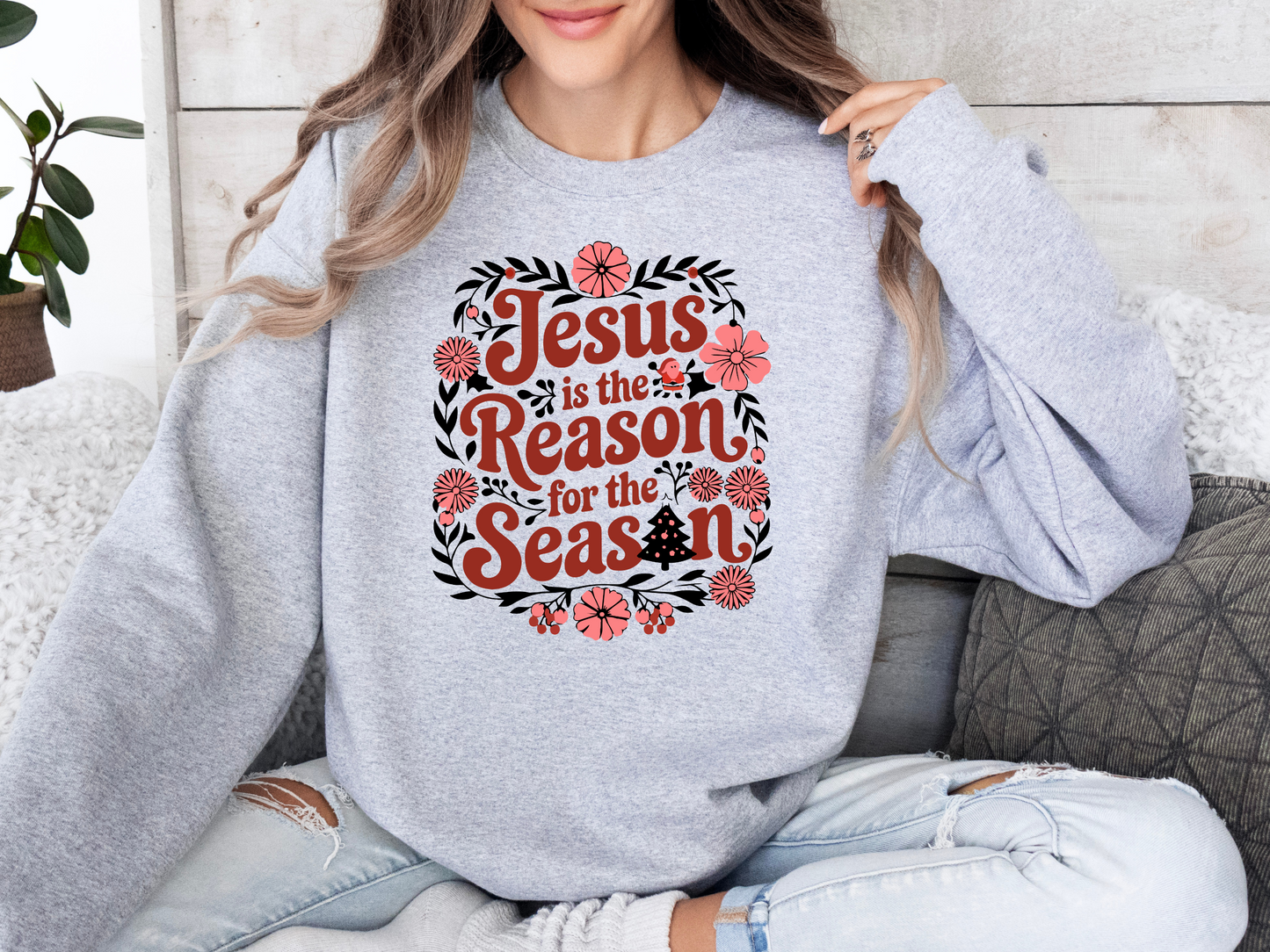 Jesus is the Reason Crewneck (Grey)