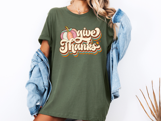 Give Thanks T-shirt (Green)