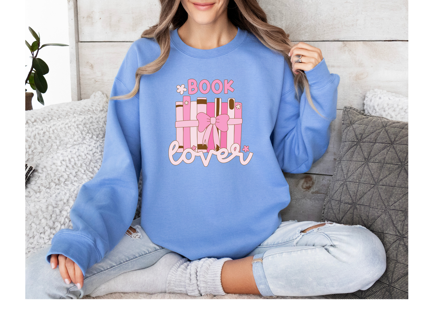 Book Lover Crewneck (Blue)