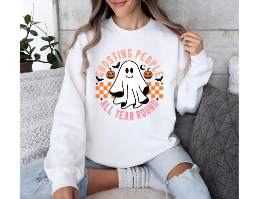 Ghosting People Crewneck (White)