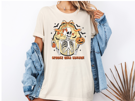 Spooky Girl Season T-shirt (Natural)