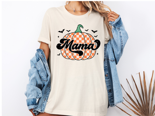 Mama Retro Pumpkin T-shirt (Natural)