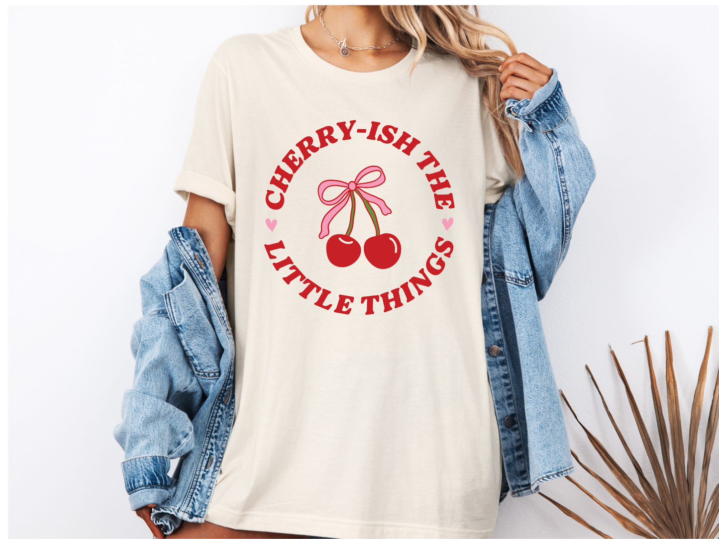 Cherry-ish The Little Things T-shirt (Natural)