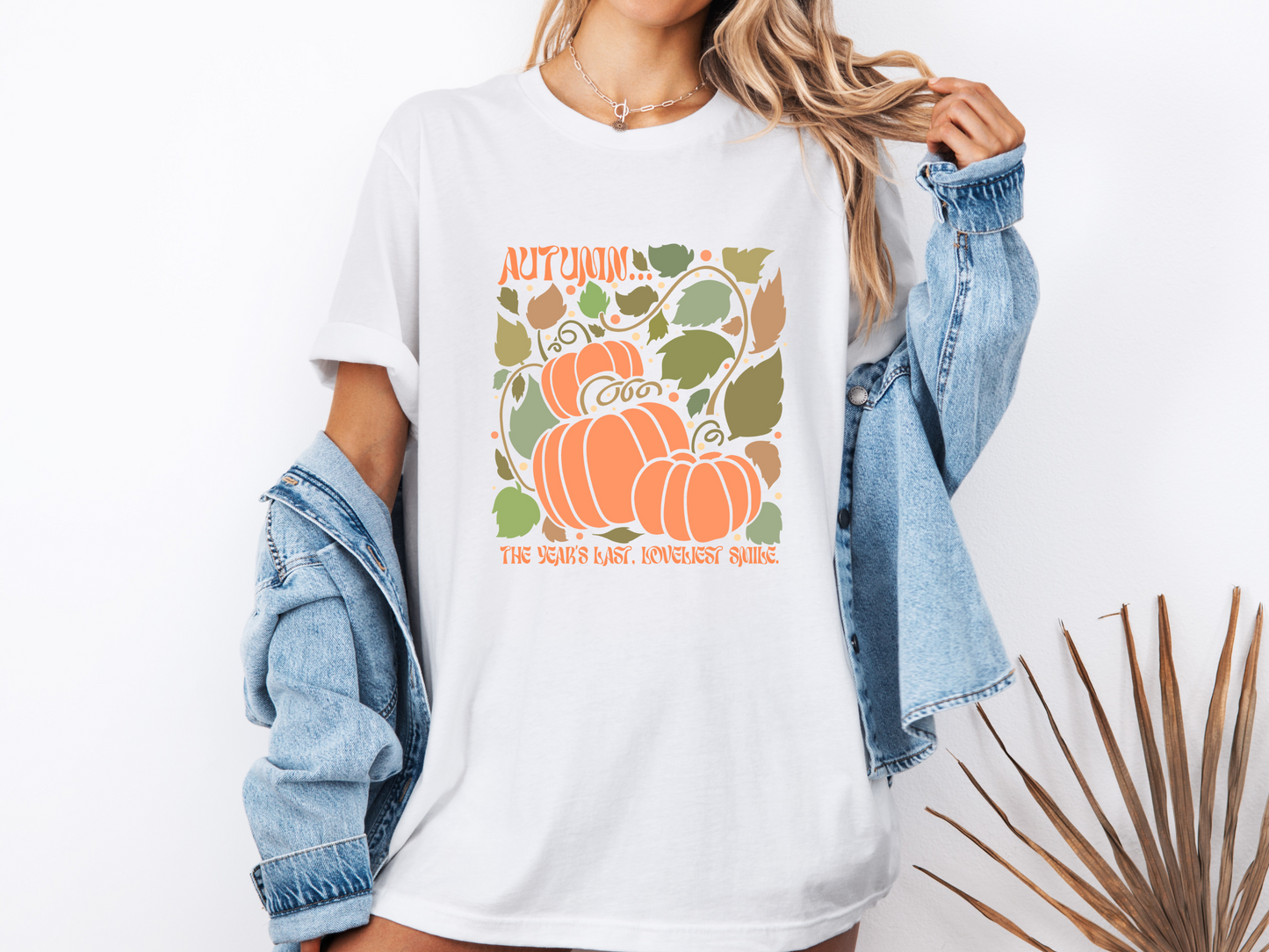 Boho Autumn T-shirt (White)