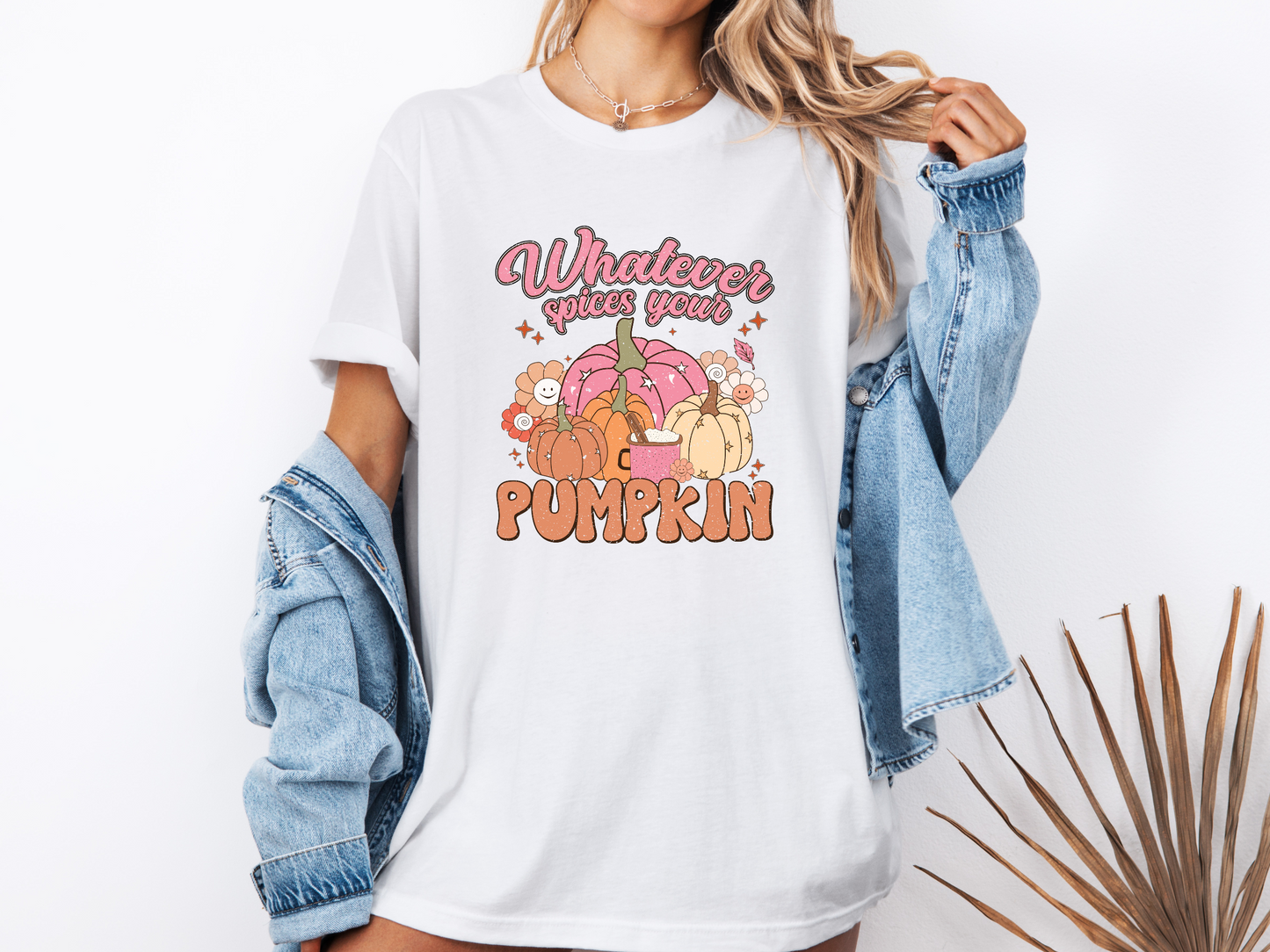 Whatever Spices Your Pumpkin T-shirt (White)